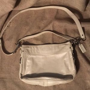 White Authentic Coach Handbag!